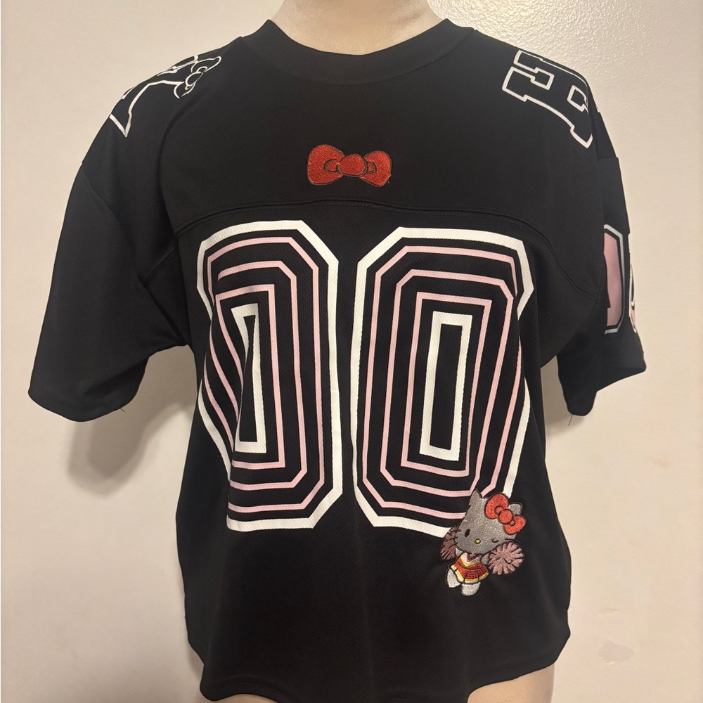 Hello Kitty Black and Pink Graphic Jersey